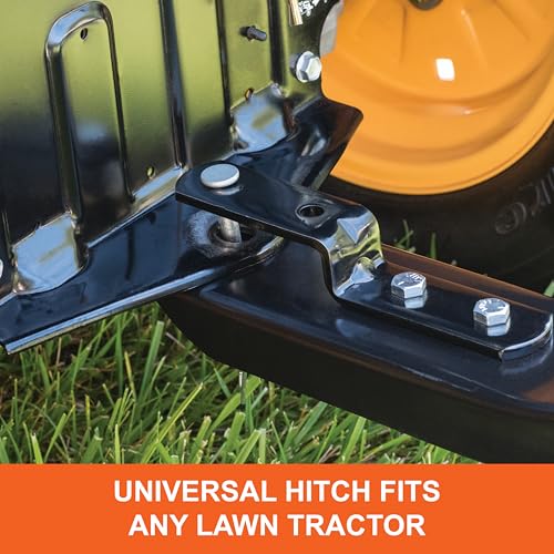 40" Agri-Fab Tow Behind Lawn Plug Aerator with Universal Hitch; Designed to Pull Behind Lawn & Garden Tractors