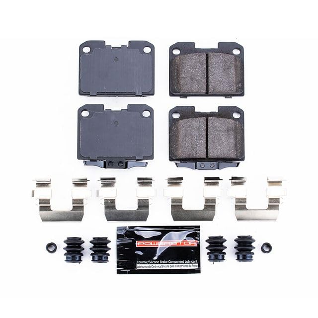 Power Stop Z23-631 Z23 Evolution Sport Carbon Fiber Infused Ceramic Brake Pads with Hardware For Dodge Stealth 1994-1996, Mitsubishi 3000GT 1994-1999 [Model Specific]