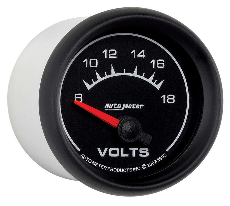 Auto Meter 2-1/16" 8-18V Short Sweep Electric Voltmeter 5992 ES