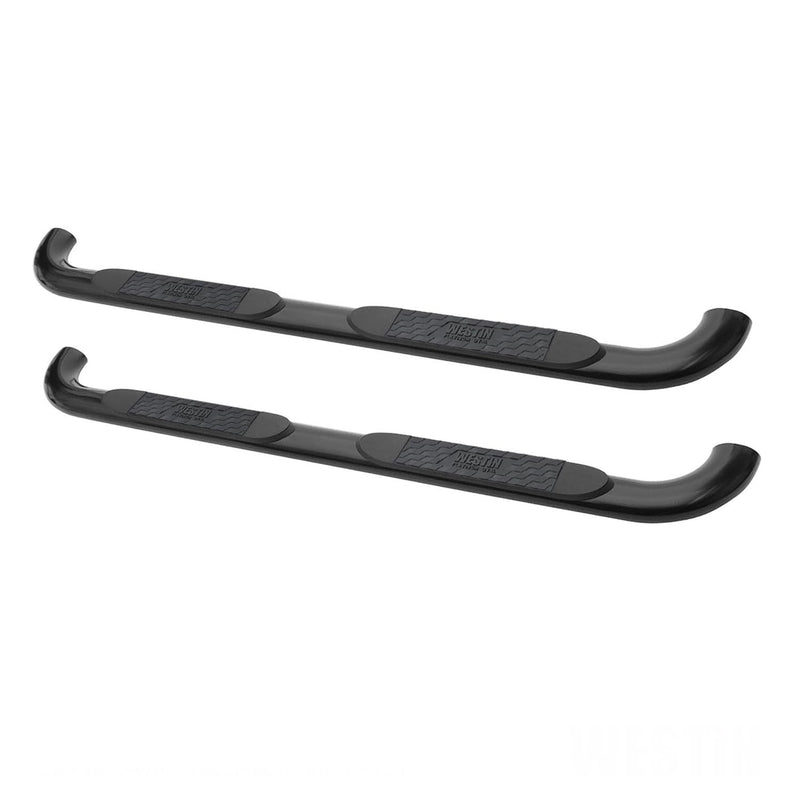 Platinum 4 Oval Nerf Bars Westin fits 2014-2018 Silverado Sierra 1500 Crew Cab (Body Mount) Black Pair