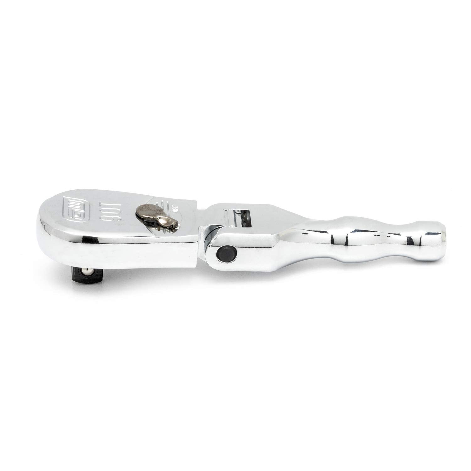 3/8" Drive GEARWRENCH 90 Tooth Full Polish Stubby Flex Teardrop Ratchet - 81212T, Multi