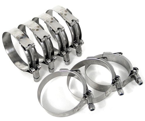 Stainless Steel HPS T-Bolt Hose Clamp Size # 48, fit 2-1/8" ID hose, Range: 2.38" - 2.68"