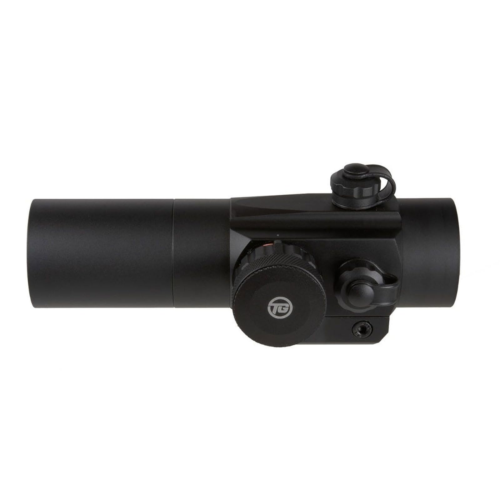 Dual-Color TRUGLO 1x30mm 3-MOA Hunting Lightweight Waterproof Fogproof Shock Resistant Adjustable Aluminum Red / Green Center Optic Dot Sight, Flip-Up Lens Caps and Detachable Sunshade Included