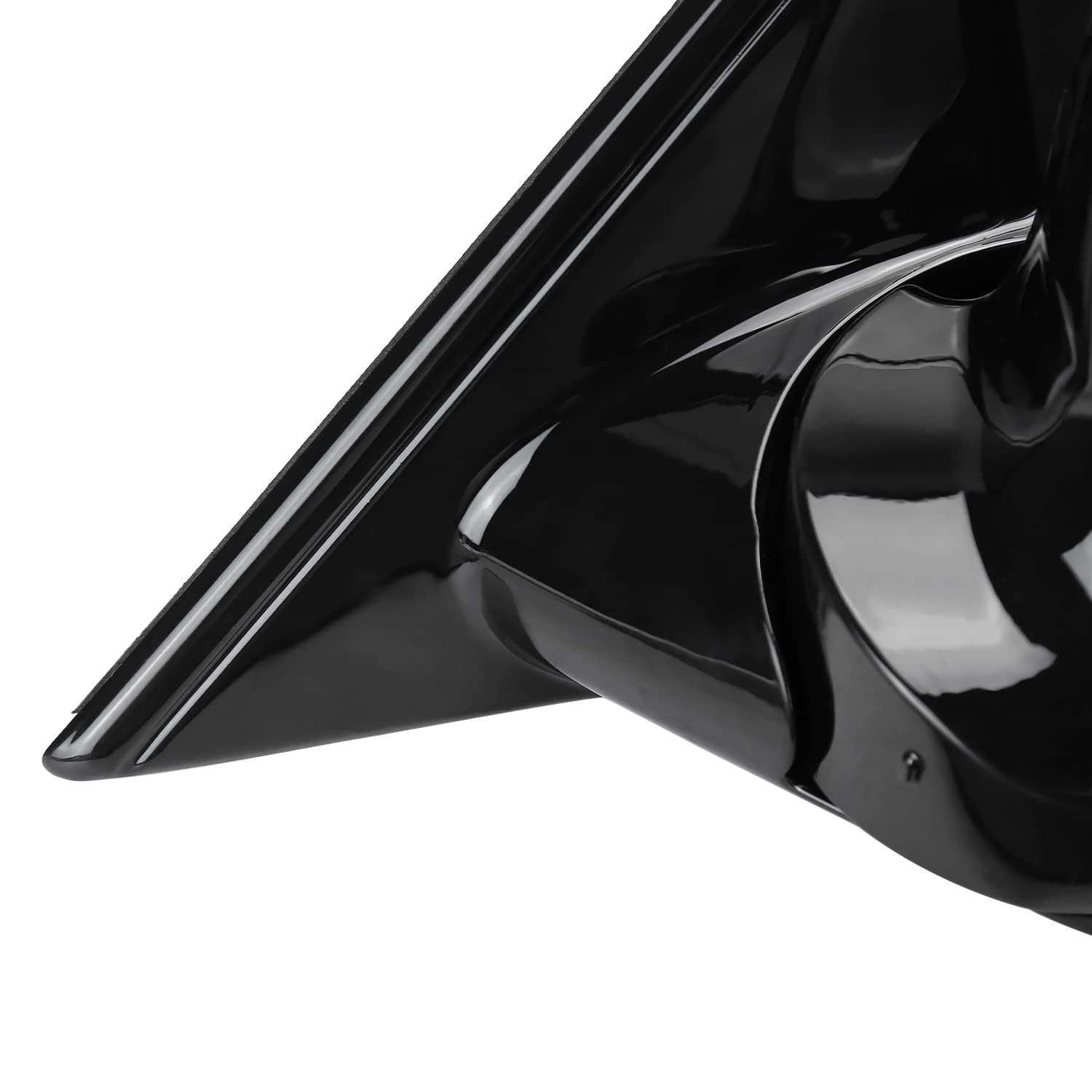 Manual Side Mirrors Spec-D Tuning Glossy Black Compatible with 1994-2001 Chevy S10, Left+Right Pair