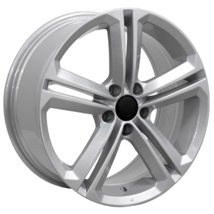 VW18-18080-5112-45S Silver Wheel Painted OE Wheels LLC (18 x 8. inches /5 x 112 mm, 45 mm Offset)