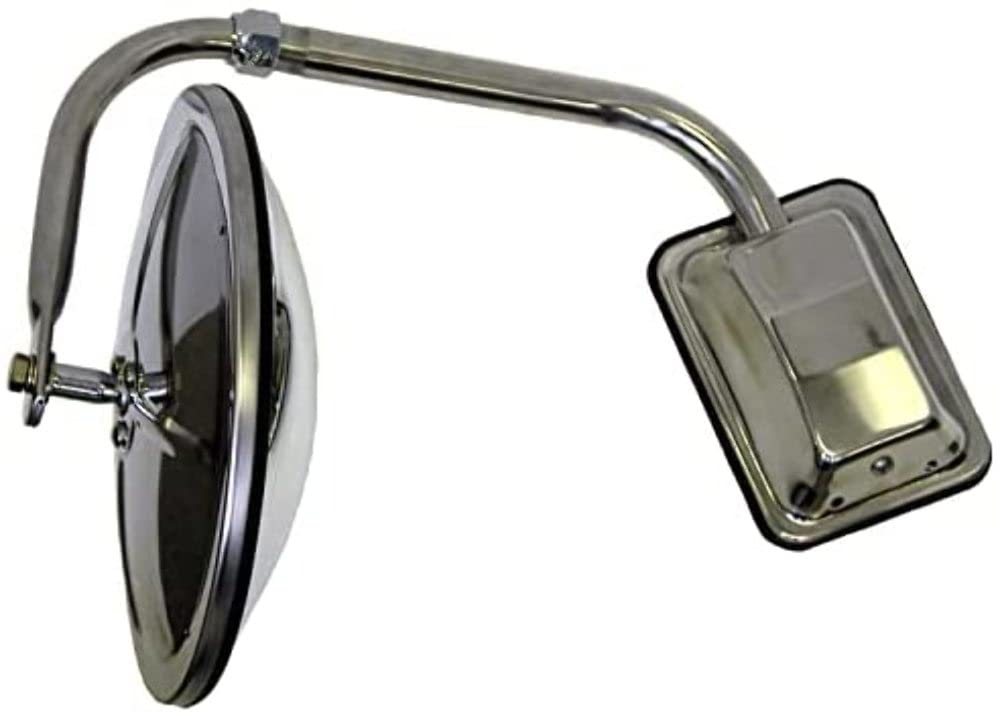 Mirror Peterson Manufacturing 668X (Truck, Convex, Round, Pod-Mount, Ss, 8"), 1 Pack