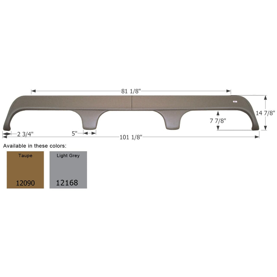 Fender Skirt, ICON Triple, Monaco, FS2090, Light Grey