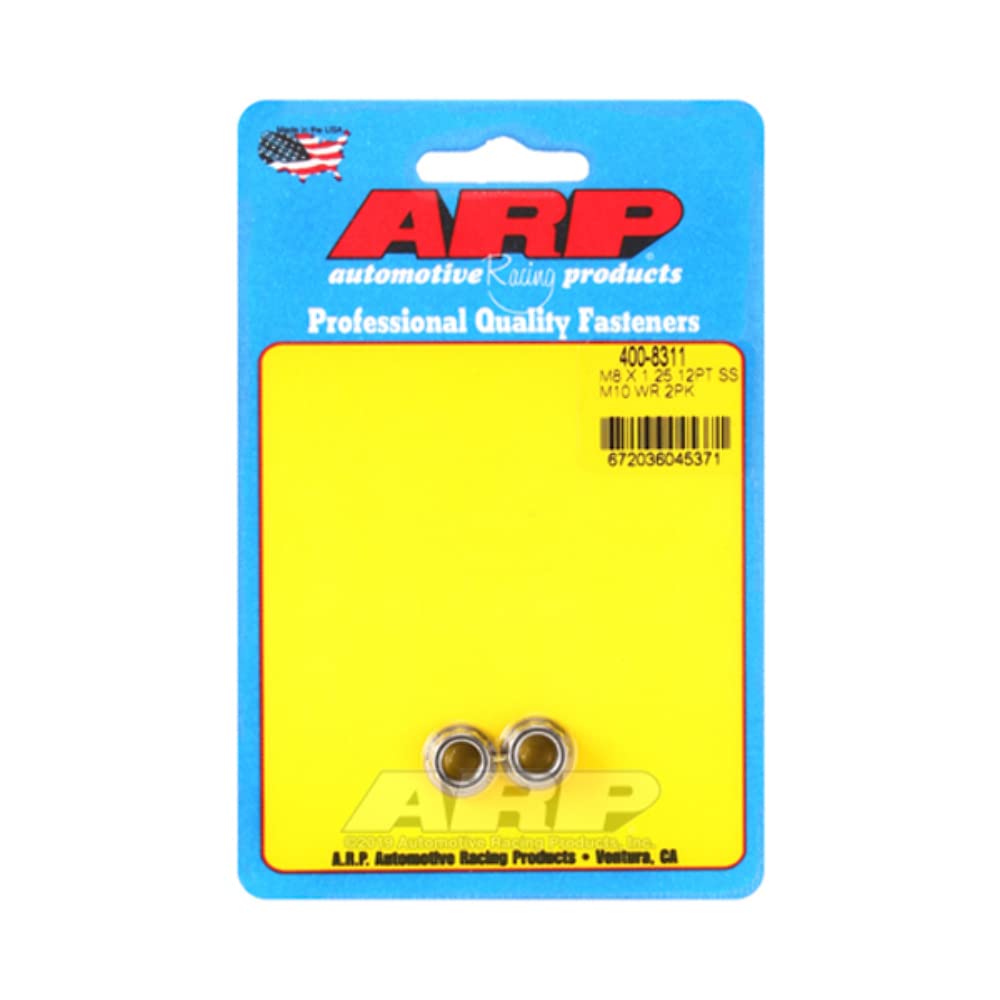 ARP Nut Kit 400-8311 (M8 X 1.25 SS M10 socket 12pt nut)