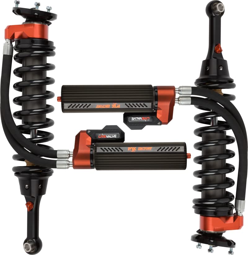 Front Fox Shocks 883-06-153 Coilover Shock Absorbers Fits Ford F-150, Black, 3
