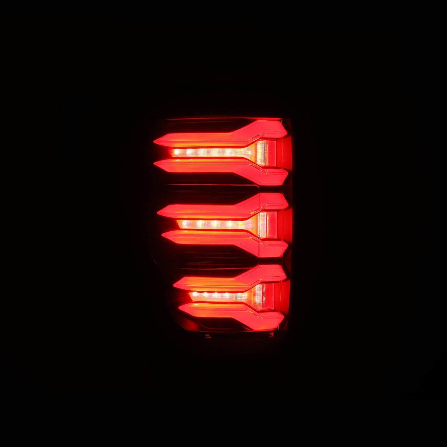 LUXX-Series Alpharex Black/Smoke Sequential Fiber Optic LED Tail Lights