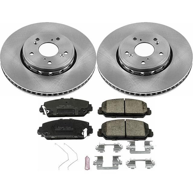 Power Stop Autospecialty KOE6940 Front Replacement Brake Kit-OE Brake Rotors & Ceramic Brake Pads For Acura ILX 2016, Acura RDX 2013-2018 [Model Specific]