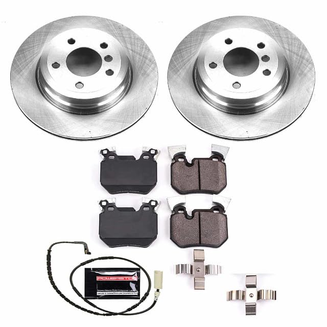 Power Stop KOE5688 Rear Replacement Brake Kit-OE Brake Rotors & Ceramic Brake Pads For BMW 135i 2008-2010 [Model Specific]