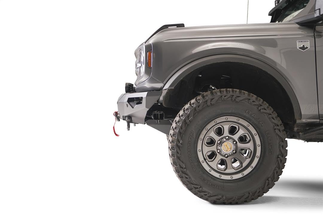 Fab Fours FB21-F5251-1 Front Winch Lifestyle Bumper fits 21-23 Ford Bronco - 2 Stage Black Powder Coated - w/No Guard