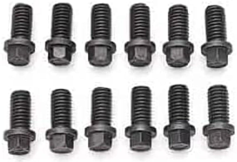 Milodon 3/8" x 3/4" Header Bolt for Small Block Chevy, Big Block Chrysler and Pontiac, (Set of 12) 84540