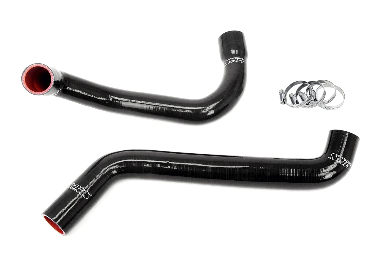 3-ply HPS Black Reinforced Silicone Radiator Coolant Hose Kit 57-2038-BLK