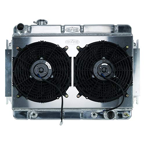 66-67 Chevelle Radiator and COLD - CASE Dual 12in Fan Kit AT