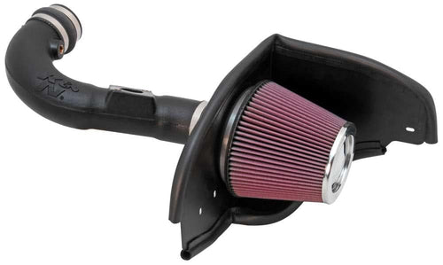 Cold Air Intake System K&N: High-Flow Air-Filter, Increase Performance & Horsepower: Compatible with 2010 FORD Mustang, 57-2577