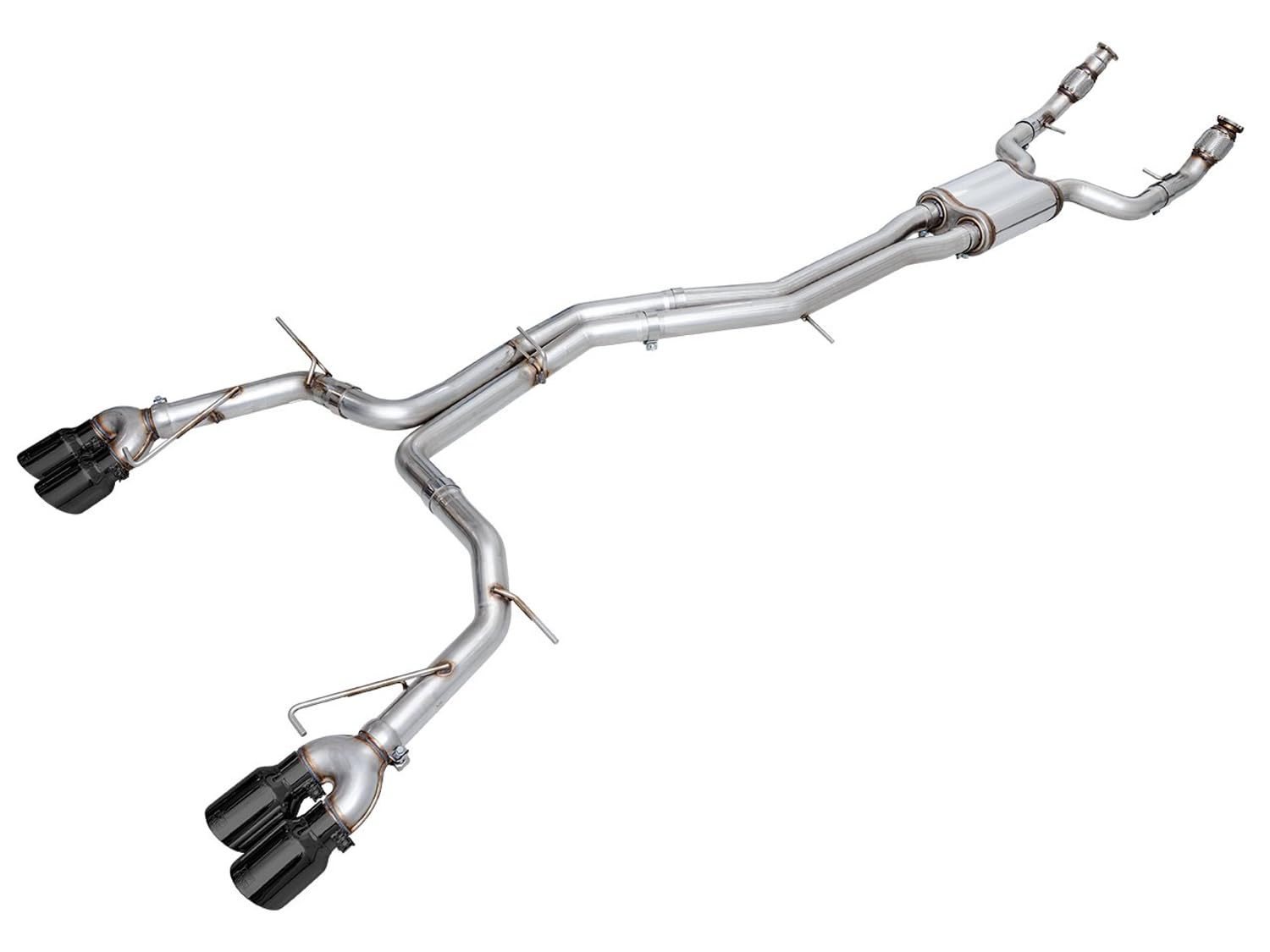 19-23 Audi C8 Track Edition S6/S7 2.9T V6 AWD Exhaust - Diamond Black Tips