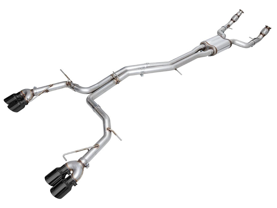 19-23 Audi C8 Track Edition S6/S7 2.9T V6 AWD Exhaust - Diamond Black Tips