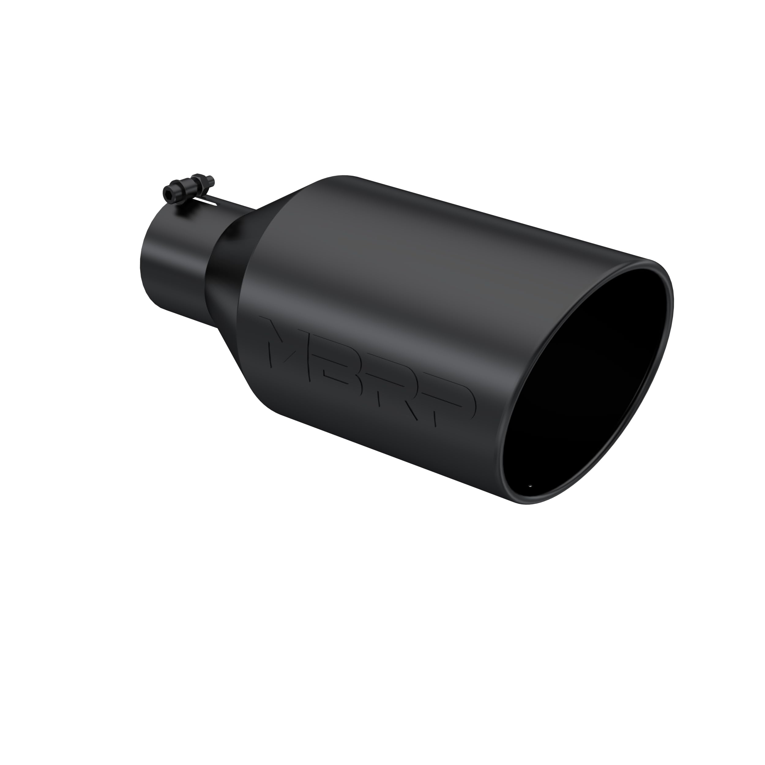 MBRP 8in O.D. Universal Tip Rolled End 4in inlet 18in length Black
