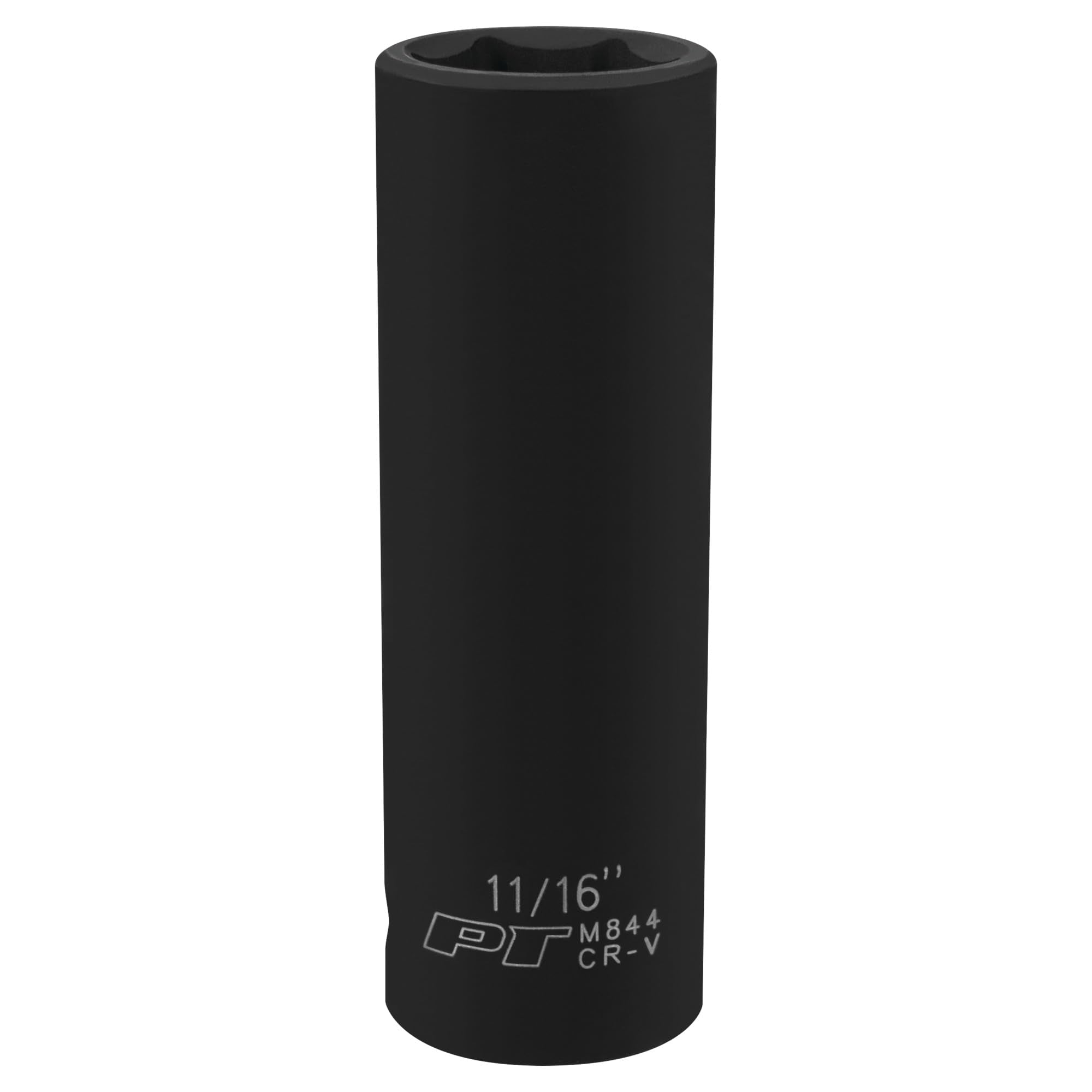 M844 Performance Tool 1/2-Inch Drive 11/16-Inch 6pt Deep Wall Impact Socket - Chrome Vanadium Steel