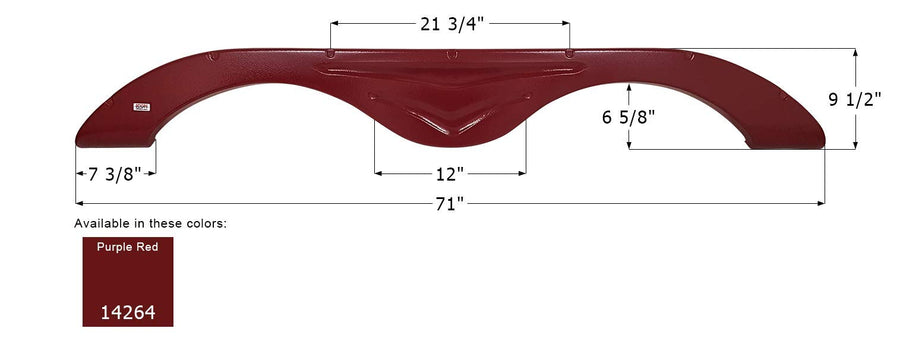 Fender Skirt ICON, Tandem, R-Vision, FS4264, Purple Red