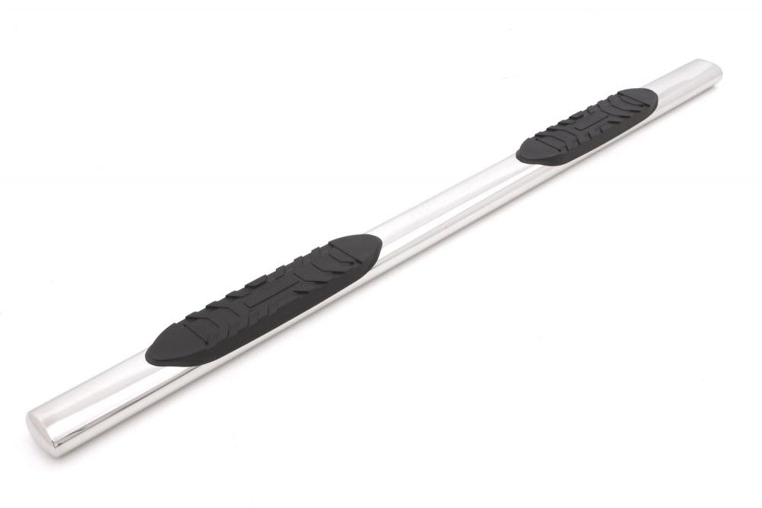 5" Oval RealTruck Straight Polished Stainless Steel Nerf Bars for 2019 Silverado 1500