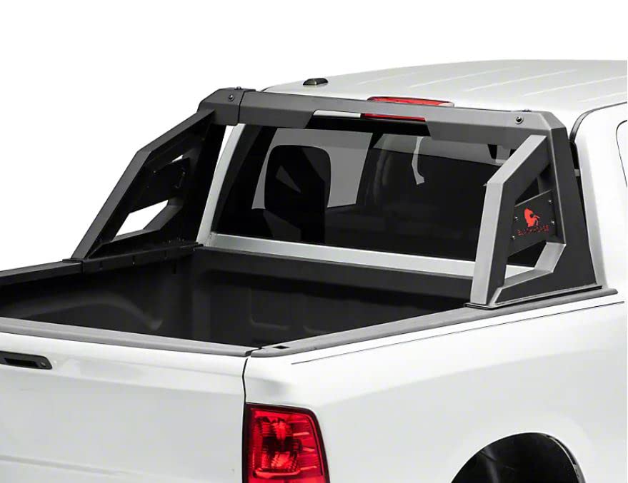 Armour BLACK HORSE Roll Bar Matte Black Compatible with 2001-2006 Chevrolet Silverado 3500|2007-2022 Chevrolet Silverado 3500 HD-RB-AR1B