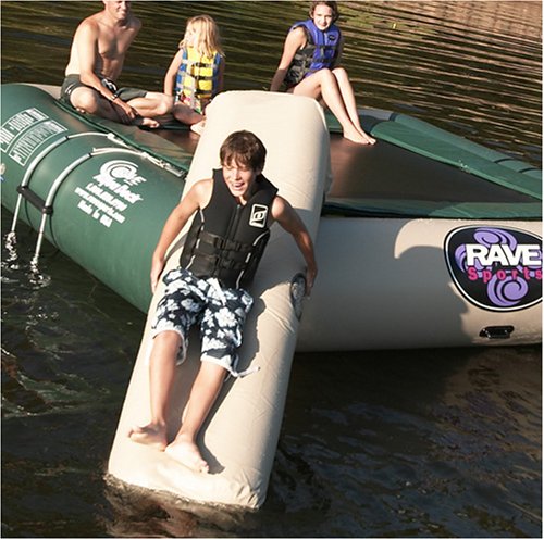 Aqua Slide Attachment RAVE Sports for Water Trampolines or Swim Platforms Aqua Slide Small Northwoods