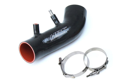 Black Silicone HPS Performance Post MAF Air Intake Tube Compatible for 2006-2011 Honda Civic Si 2007-2011 Acura CSX Type-S, 87-68420-BLK