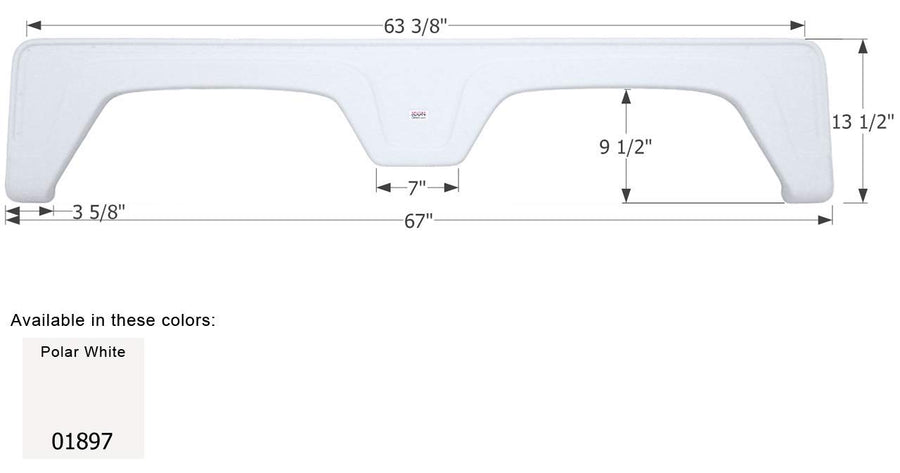 Fender Skirt ICON, Tandem, Glendale, FS1897, Polar White