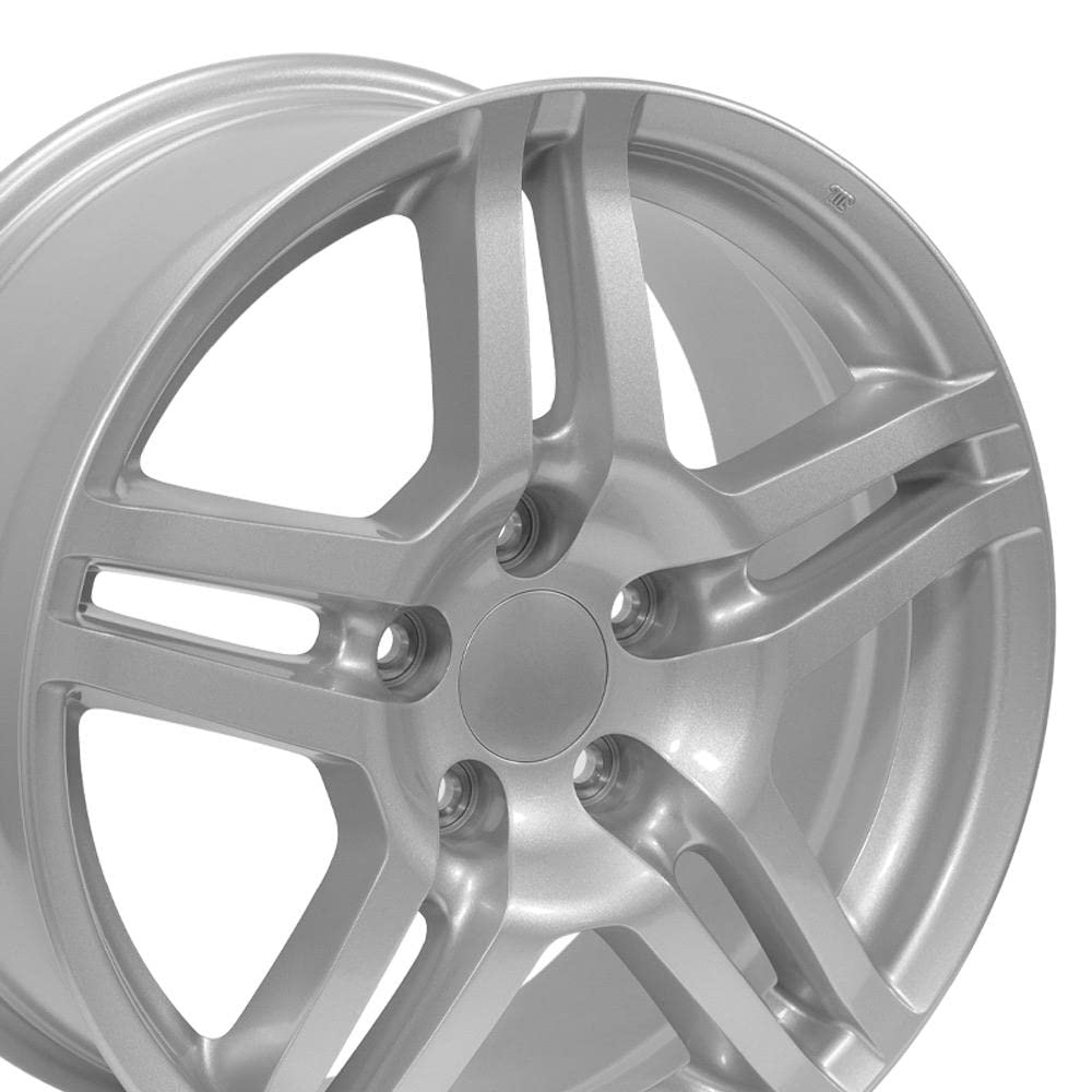 17 Inch OE Wheels AC04 Rim Fits TL Style 5x114.3 17x8 Gloss Silver - Hollander 71762 (1)