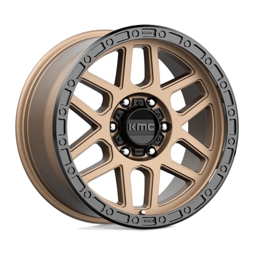 KMC Wheels 18X9 MESA 6X5.55.71 18mm MATTE BRONZE WITH BLACK LIP - KM54489068618