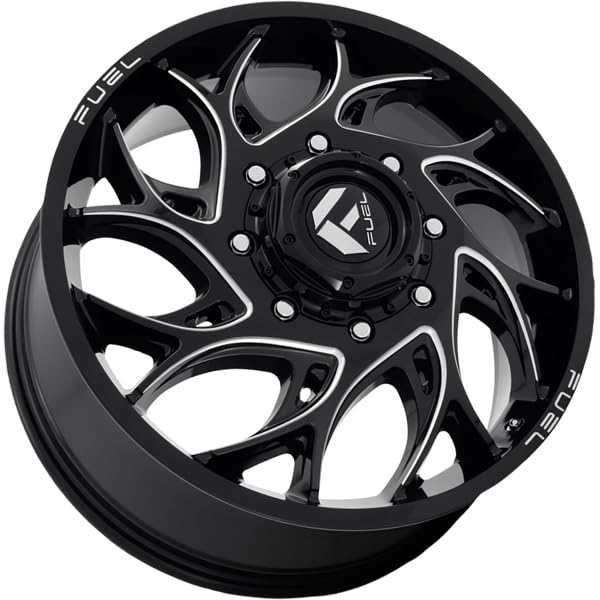 D741 RUNNER FUEL OFF-ROAD 22X8.25, 8X210, 8.76, 105mm GLOSS BLACK MILLED - D741228293