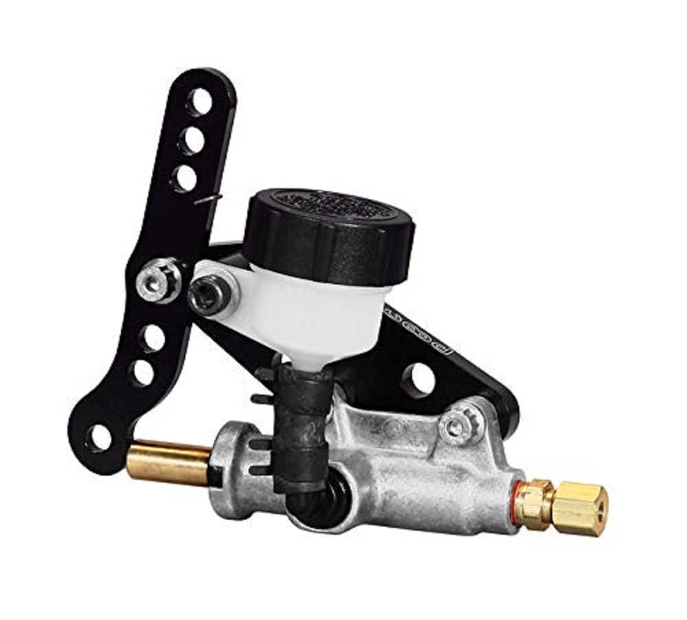 Wilwood Go Kart Master Cylinder, 0.500 in Bore, 0.700 in Stroke, Direct Reservoir, Aluminum, Natural, Kit