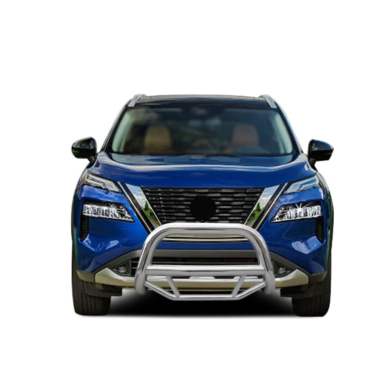 Max Bull Bar Black Horse No Skid Plate Stainless Steel Compatible with 2021-2023 Nissan Rogue-MBS-NIA902
