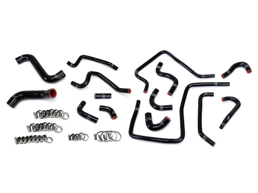 HPS Silicone Black Radiator Heater Ancillary Hoses 15pcs Complete Kit Coolant 57-1812-BLK