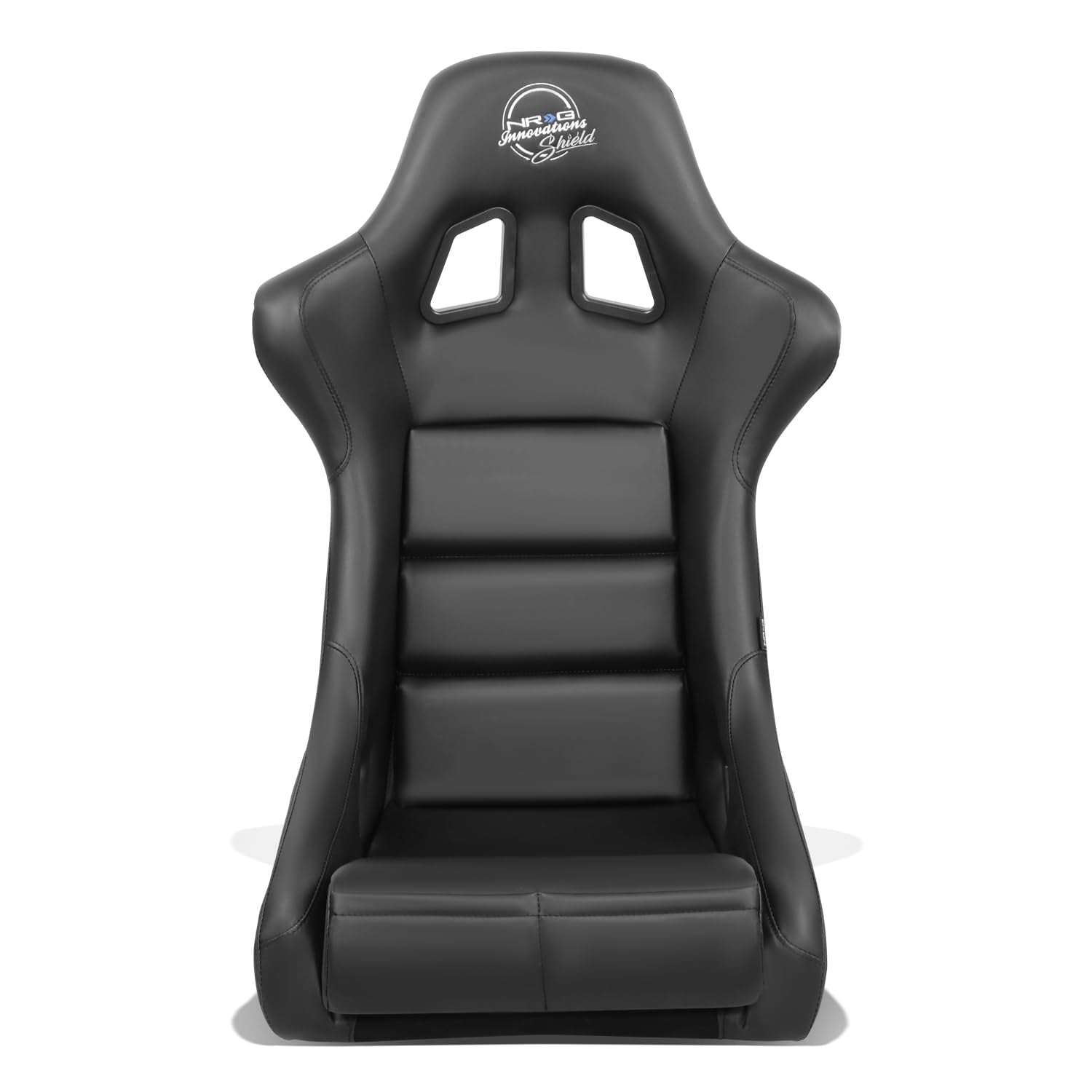NRG Innovations Grey NRG-FRP-310GY-SHIELD FRP Bucket Seat With Headrest Water Resistant Vinyl (Medium)