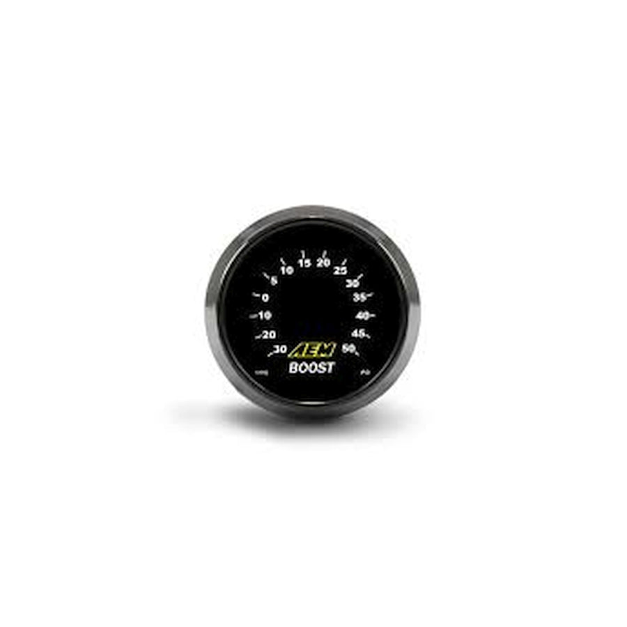 30-4408 AEM -30-50 PSI Boost Gauge