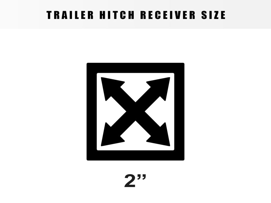 2" Drop Down Armordillo Loaded Ball Mount Trailer Tow Hitch with 2" Receiver Tube Universal Fit - Black