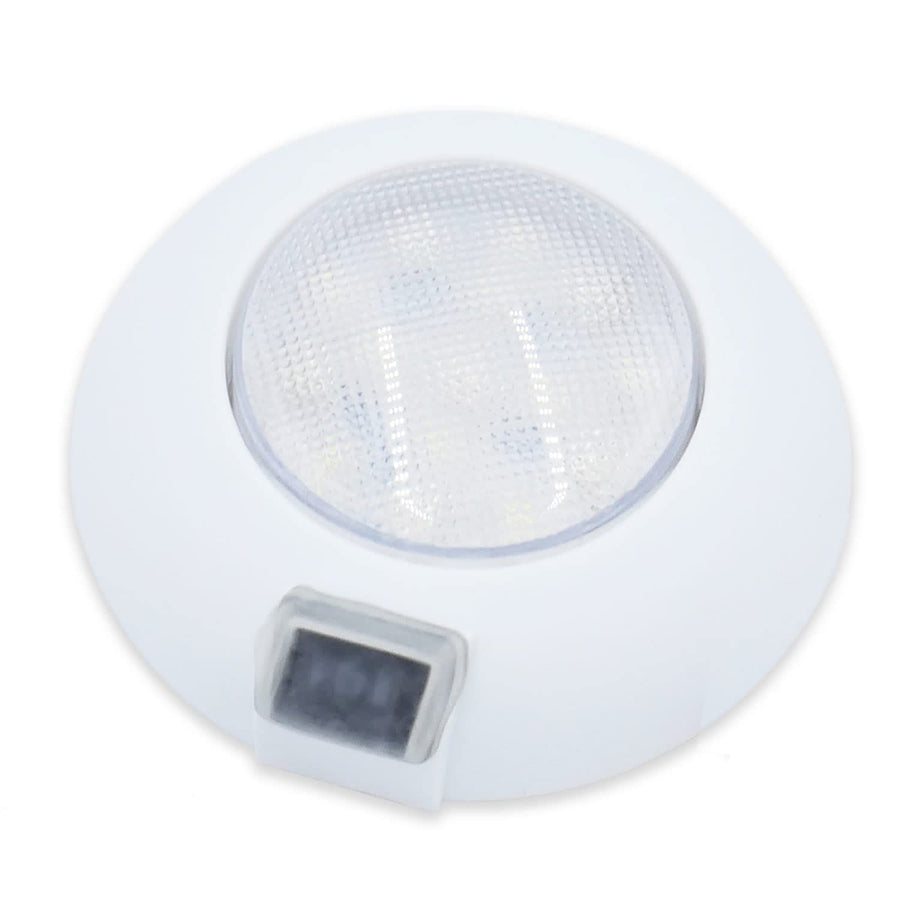 T-H Marine LED Dome Light Easy Mount with Switch - 12V Waterproof Dual Color Dome Light - Surface Mount for Boat & RV - 4 Inch Compact Design for Energy-Efficient Interior Lighting - Red/White