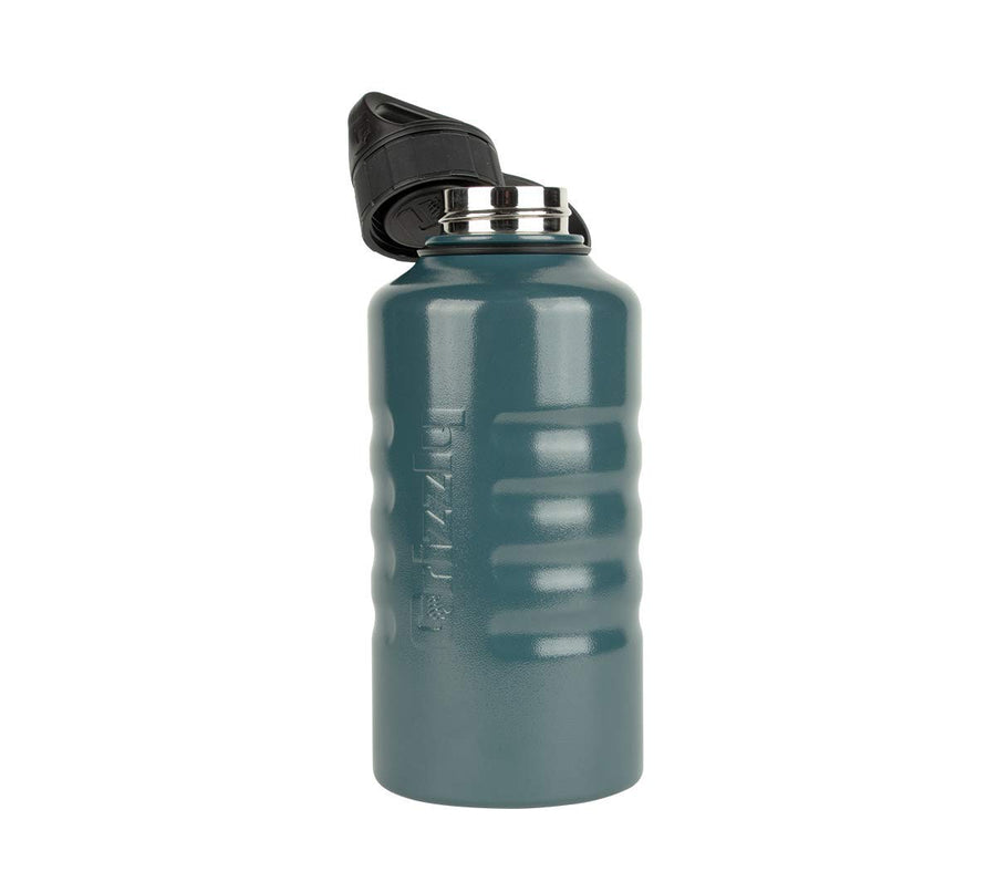 64 oz Grizzly Grip Water Bottle | Vacuum Insulated | Stainless Steel with Insulated Lid | For Gym Women Men Beach Camping Hiking Fishing Hunting Sports | Vintage Blue