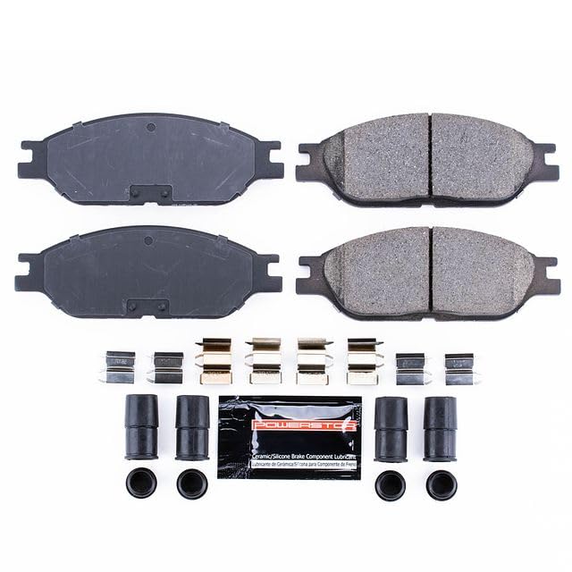 Power Stop Z23-803 Z23 Evolution Sport Carbon Fiber Infused Ceramic Brake Pads with Hardware For Ford Windstar 1999-2003 [Model Specific]