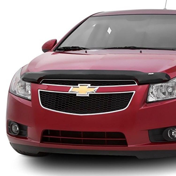 Carflector Auto Ventshade [AVS] Hood Shield / Protector | Fits 2005 - 2007 Ford Focus | Medium Profile Bug Deflector - 1 pc., Dark Smoke | 20922