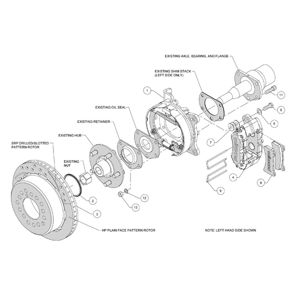 P-Brake Kit FDP-LP 11.00" - Red