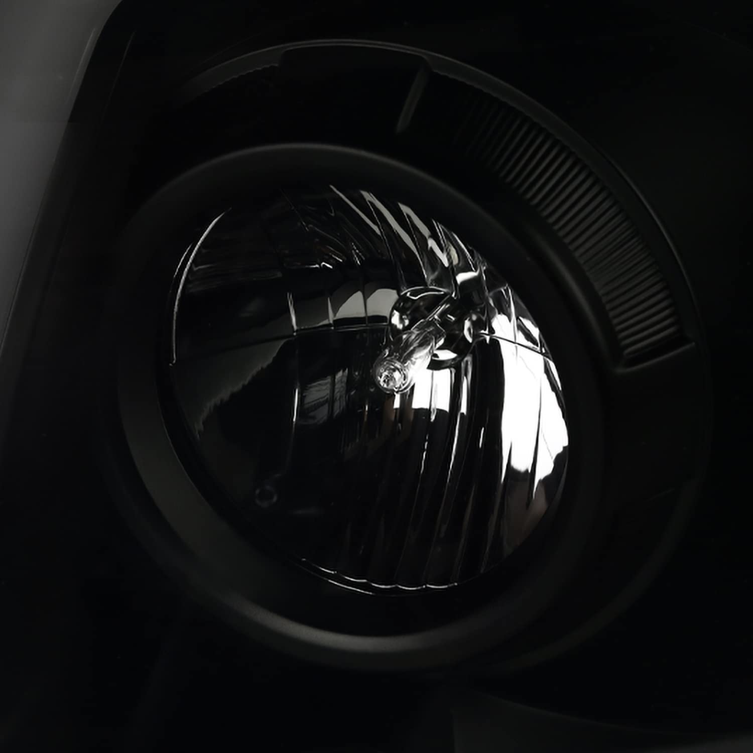 Black Smoke SPEC-D TUNING Projector Headlights w/LED Sequential and Switchback Turn Signal Compatible with 2005-2011 Toyota Tacoma, Left + Right Pair Headlamps Assembly