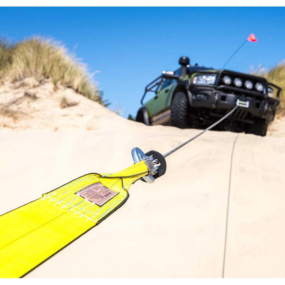Full-Size AEV Winch Extension Strap 4" x 30' / 31,360 LBS Minimum Breaking Strength