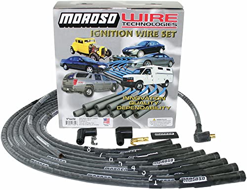 Moroso Mag Tune 9764M Sleeved Spark Plug Wires, Fits Big Block Chevy w/Non HEI Distributor, Straight Plug Ends