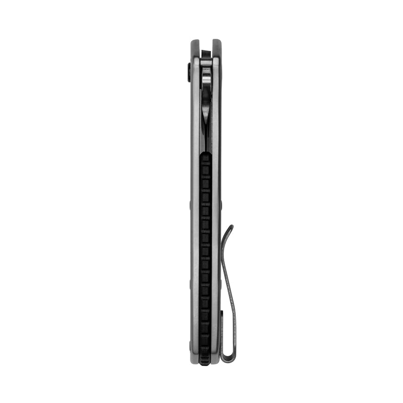Kershaw Pocket Knife Outcome, 2.8 inch Stainless Steel Blade, Stonewashed Finish, Pocketclip,BLACK