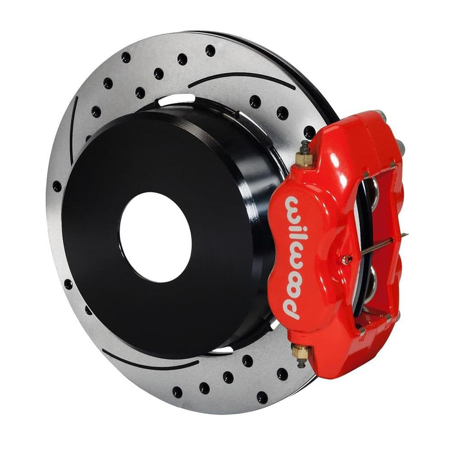 WILWOOD 140-7150-DR Park Brake Kit FDL P/S, Drilled, Red Big Ford New 2.50" Offset, Currie, Blank